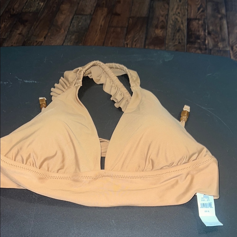 Aerie Tan Halter Bikini Top